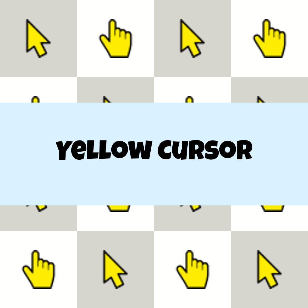 Preview Yellow cursor custom cursor pack